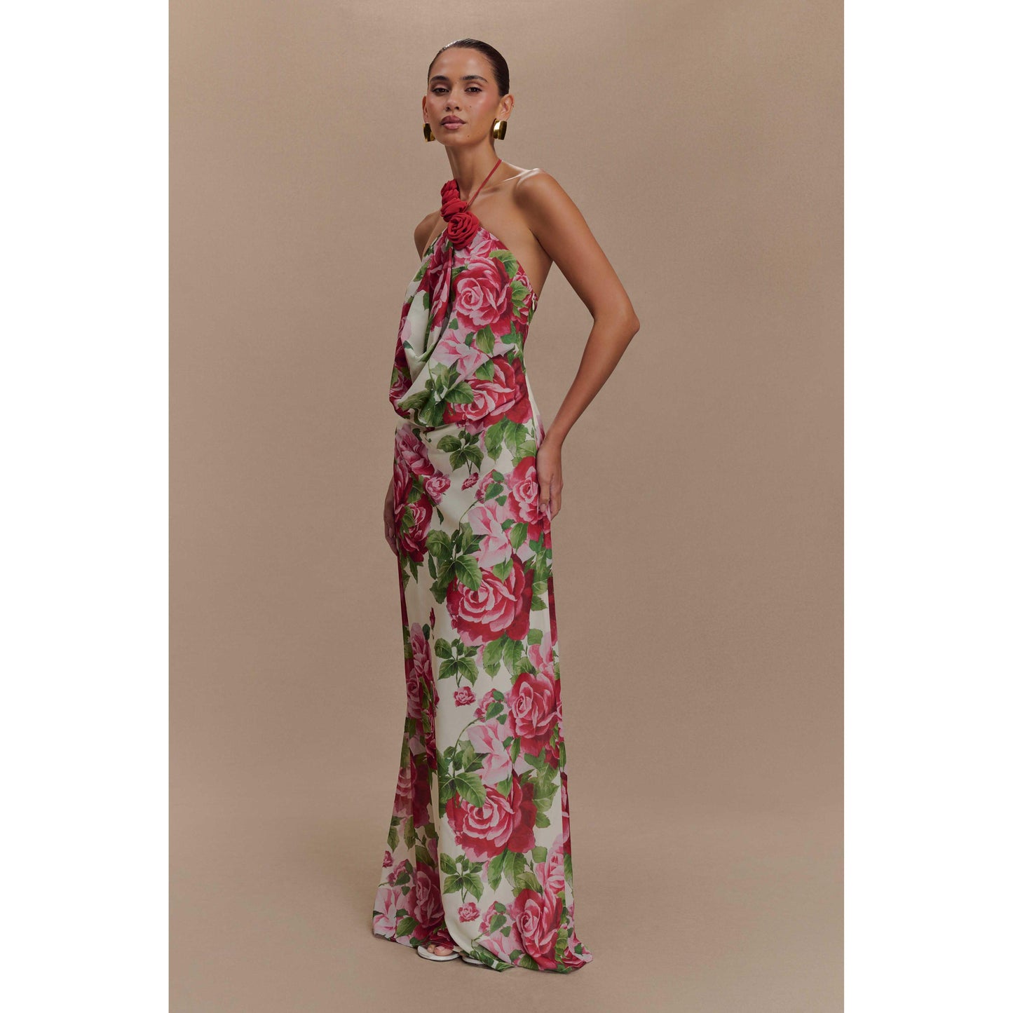 Rosalia Cowl Neck Maxi Dress - Sonia Rose Print