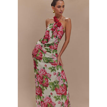 Rosalia Cowl Neck Maxi Dress - Sonia Rose Print