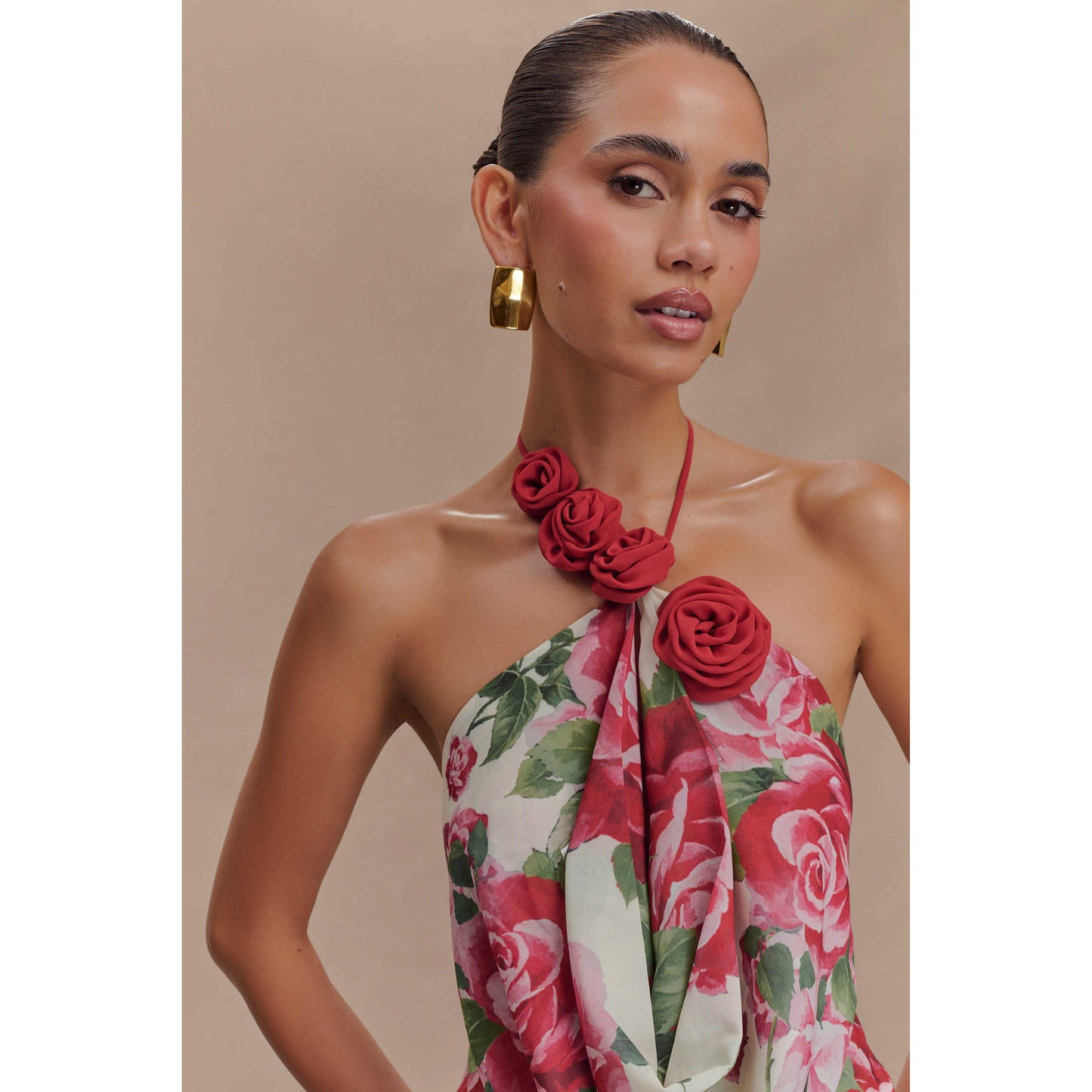 Rosalia Cowl Neck Maxi Dress - Sonia Rose Print