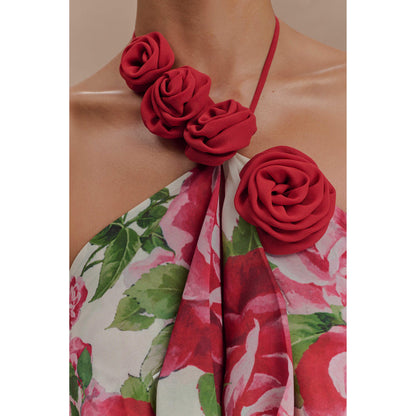 Rosalia Cowl Neck Maxi Dress - Sonia Rose Print