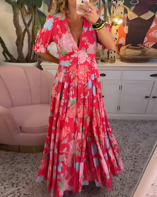 Bonnie| FLORAL SUMMER DRESS WITH PRACTICAL ELEGANCE