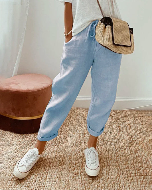 Carla™ | Elegant Cotton Pants