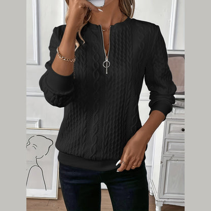 Karoline – Elegant And Comfortable Zip-Up Sweater