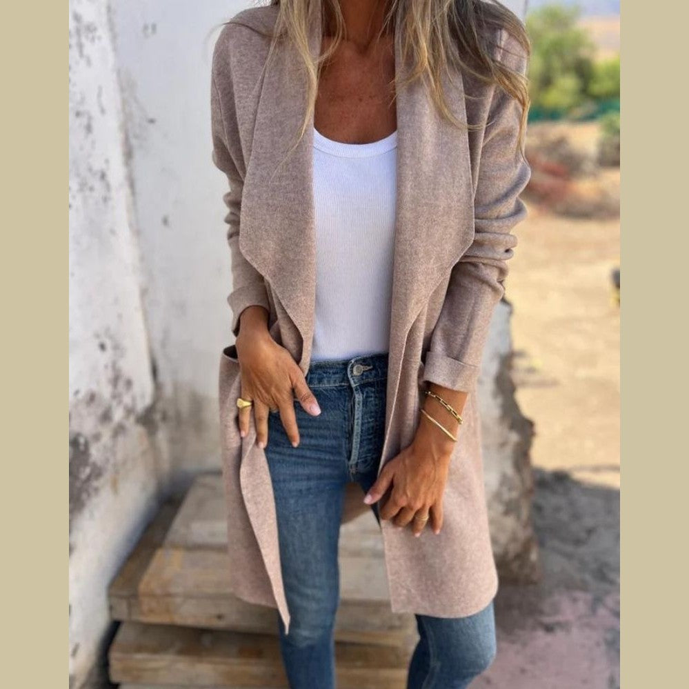 Florence | Casual Lapel Knit Cardigan