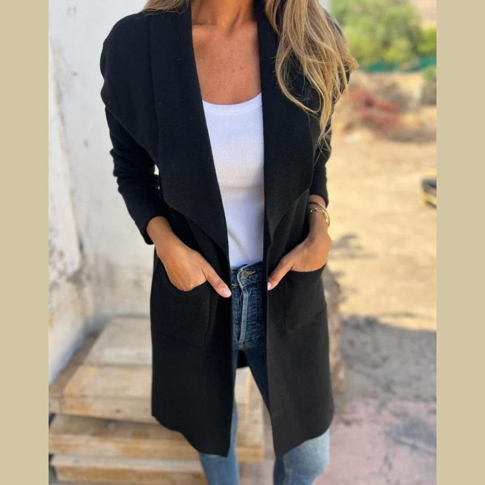 Florence | Casual Lapel Knit Cardigan