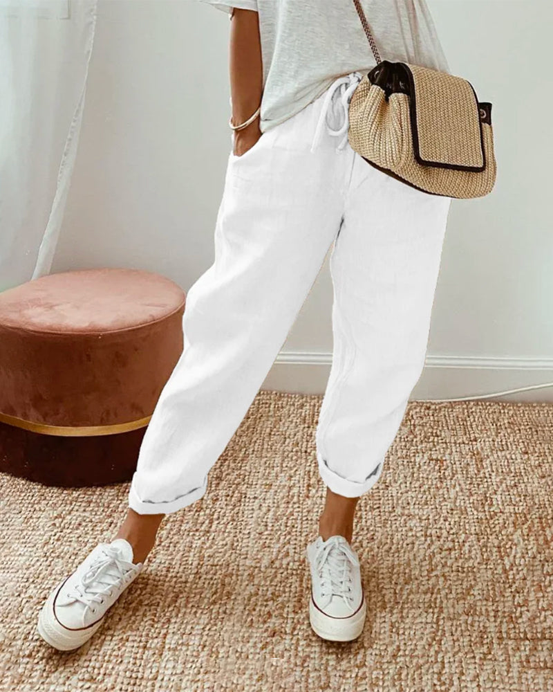 Carla™ | Elegant Cotton Pants