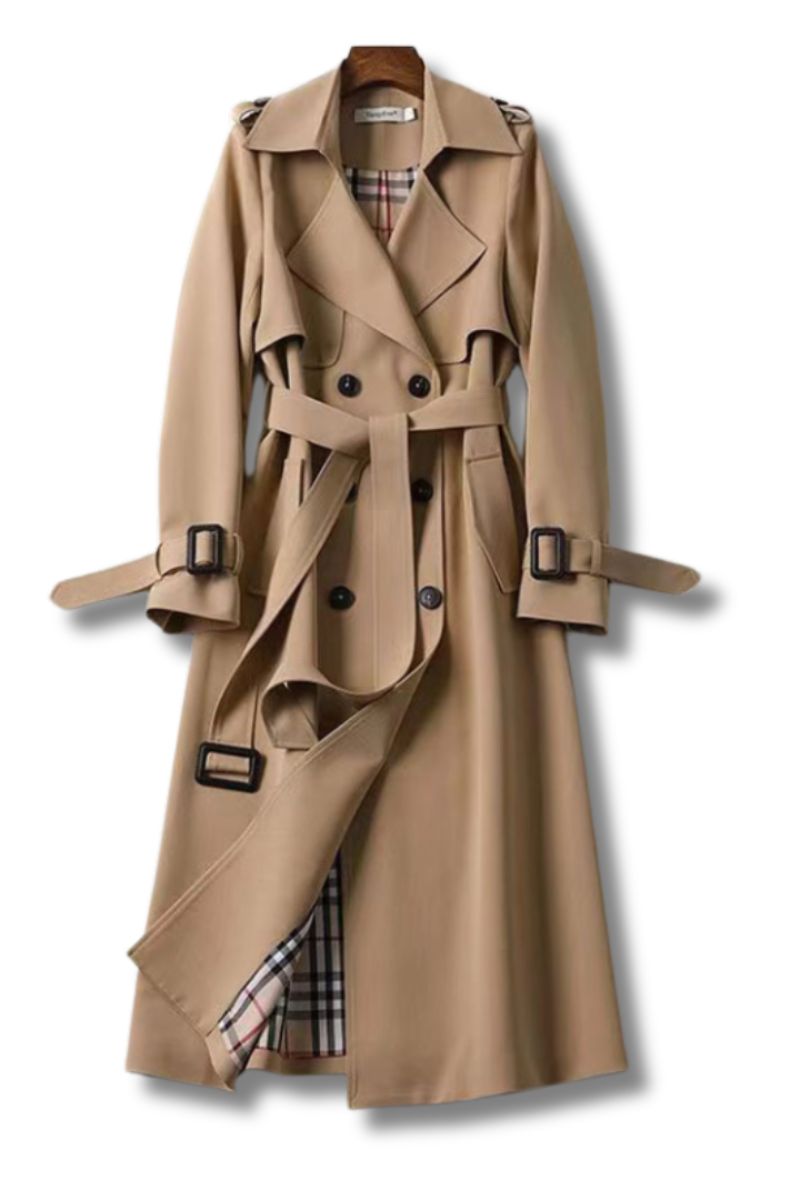 Elena LuxeTrench™ Classic Belted Coat