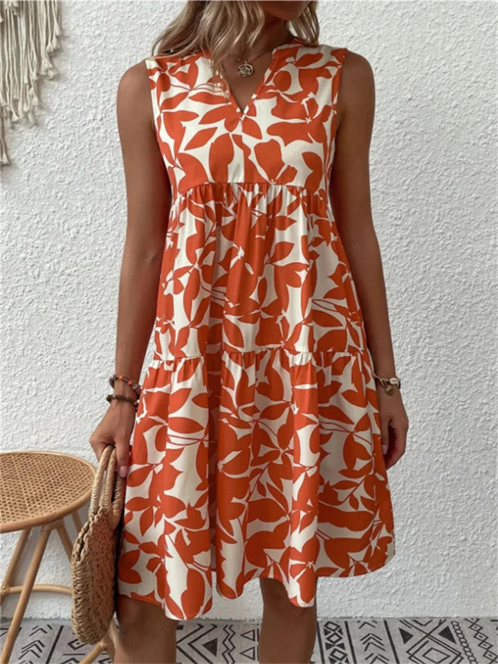 Theia | Blooming Flowy Dress