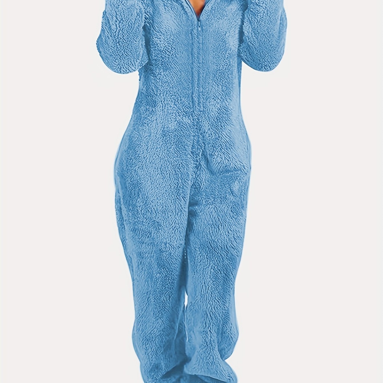 Luna™ | Fuzzy Hooded Pajama Jumpsuit