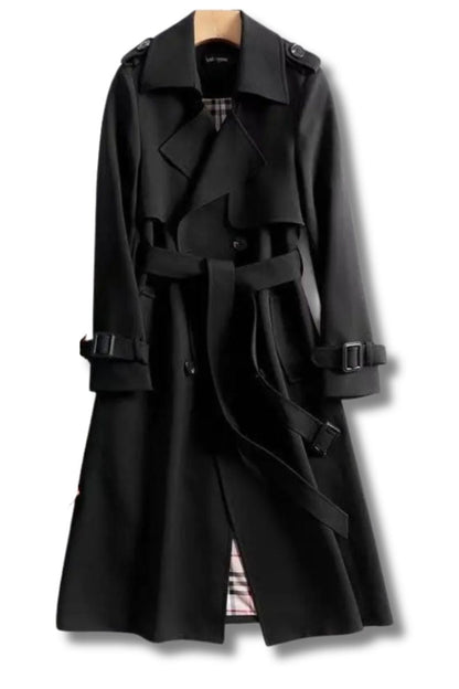 Elena LuxeTrench™ Classic Belted Coat