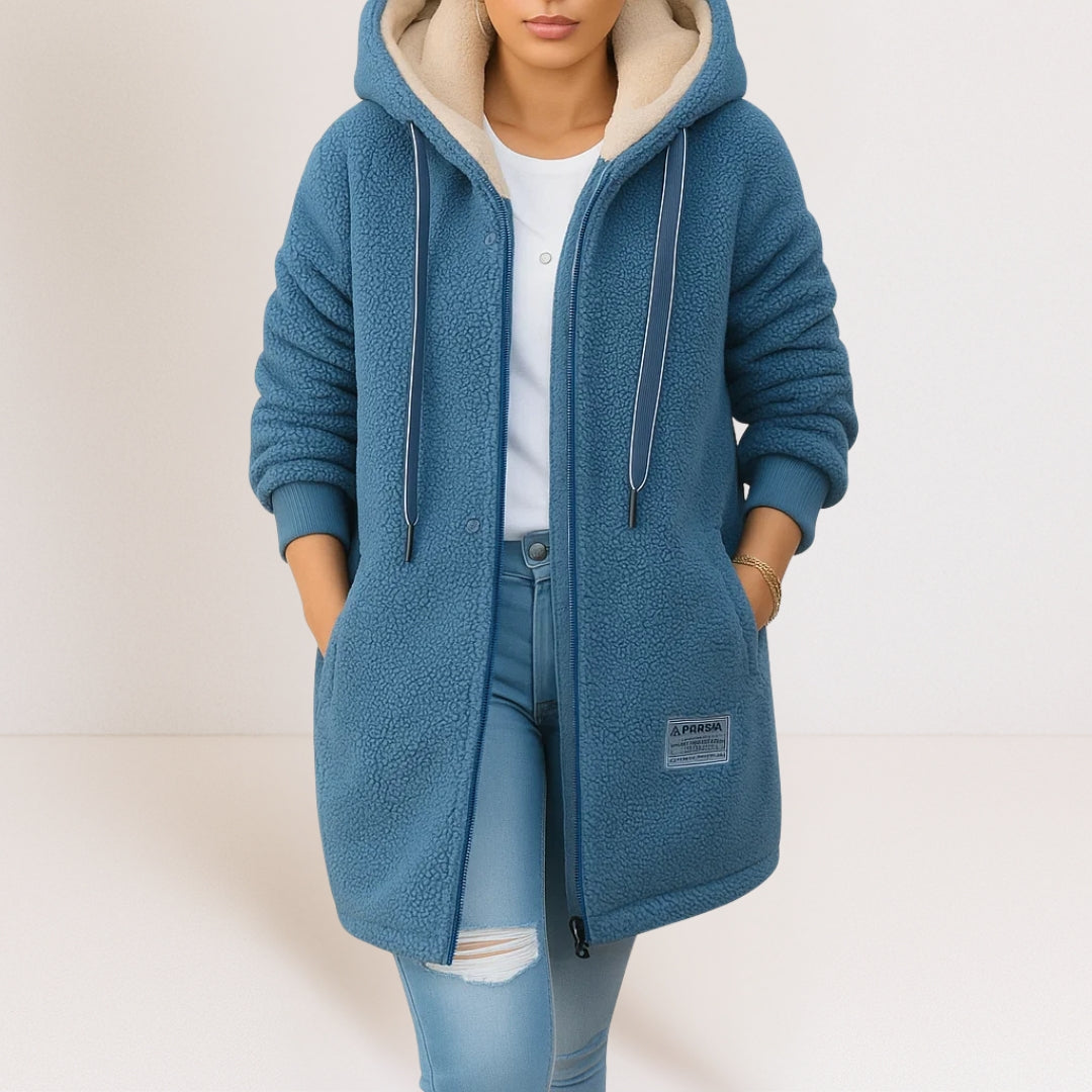 Amelia | Soft Fleece Hooded Jacket
