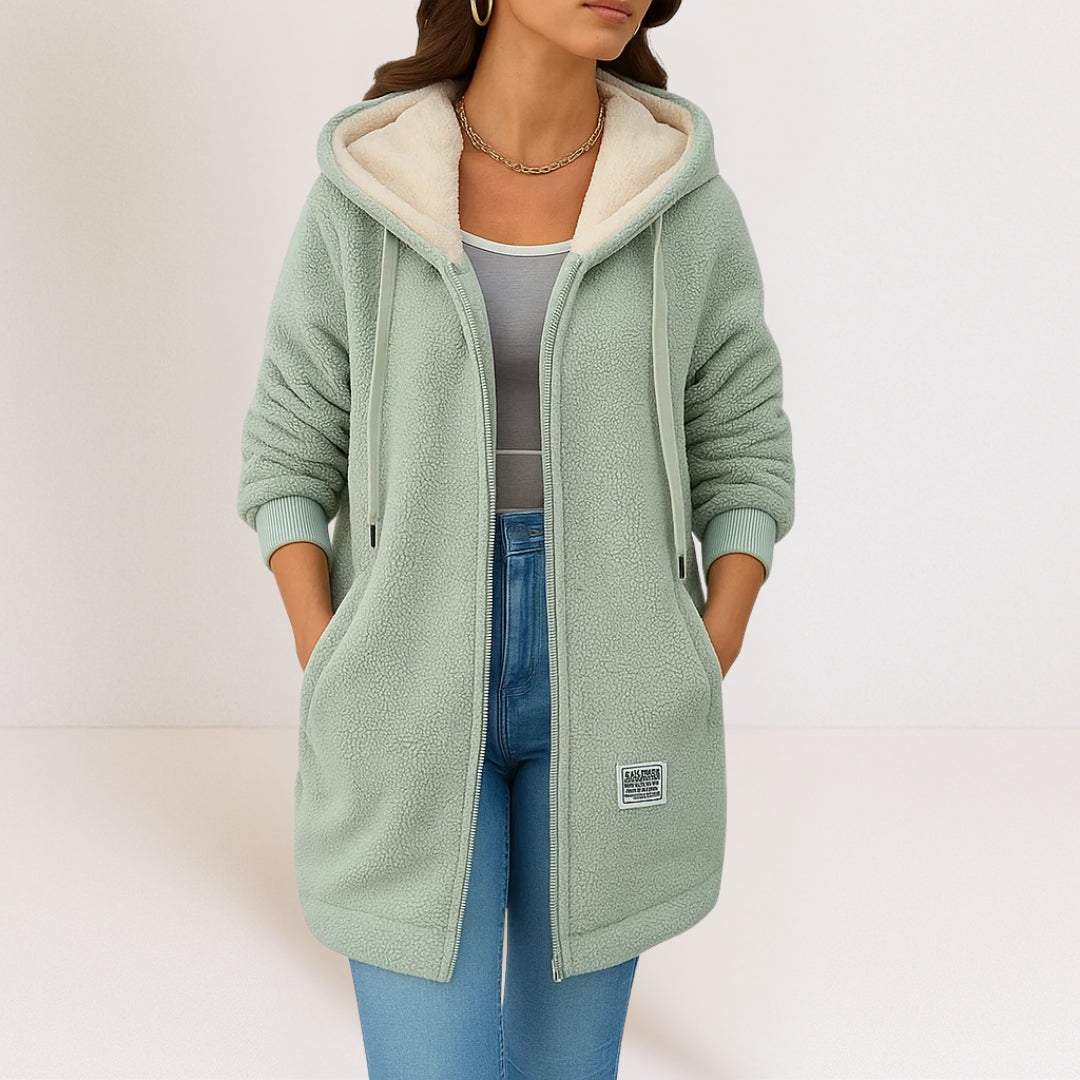 Amelia | Soft Fleece Hooded Jacket