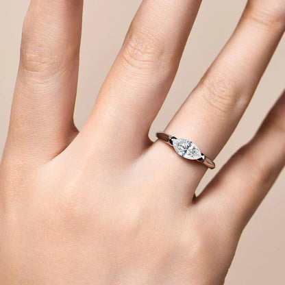 Hailey Playa Thin Ring | White Gold 18k