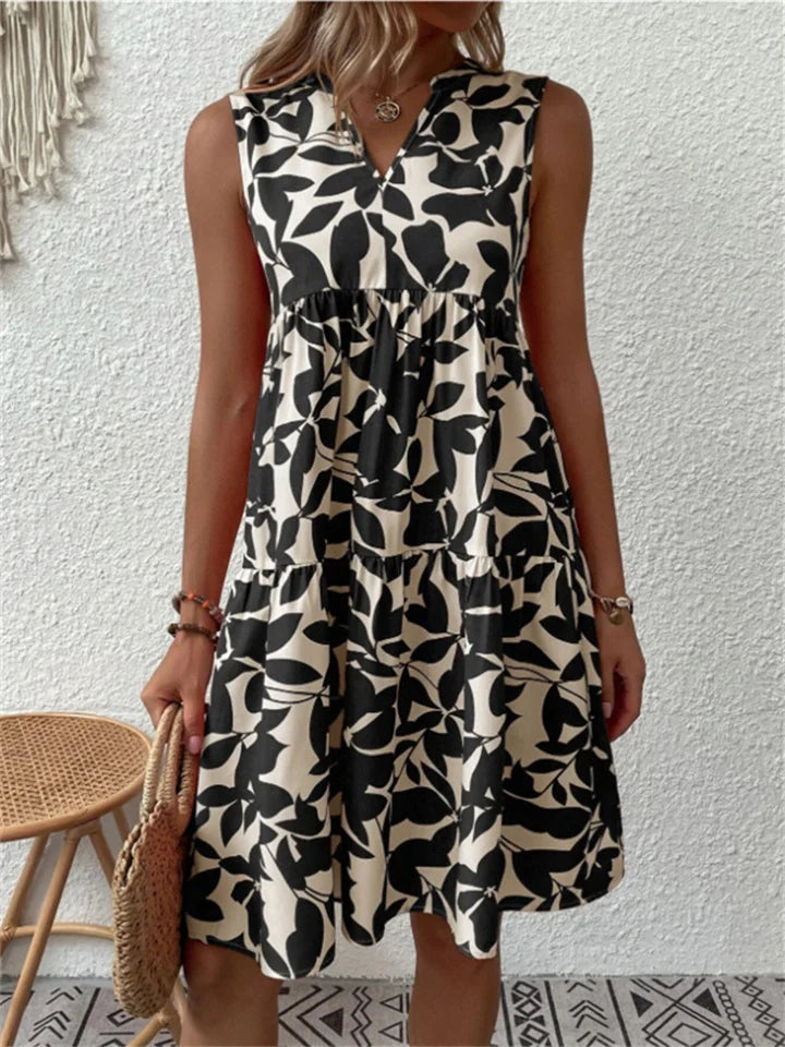 Theia | Blooming Flowy Dress