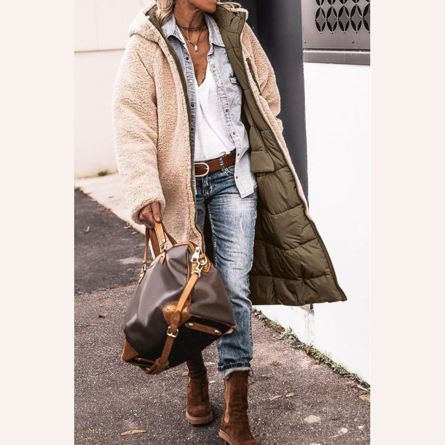 Amelia | Elegant Reversible Coat for Women