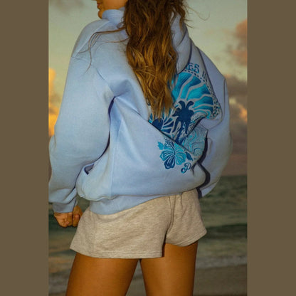 Sunset Waves | Oversized Hoodie