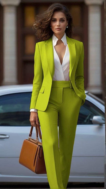 Aveline - Elegant Two-Piece Blazer and Pants Set