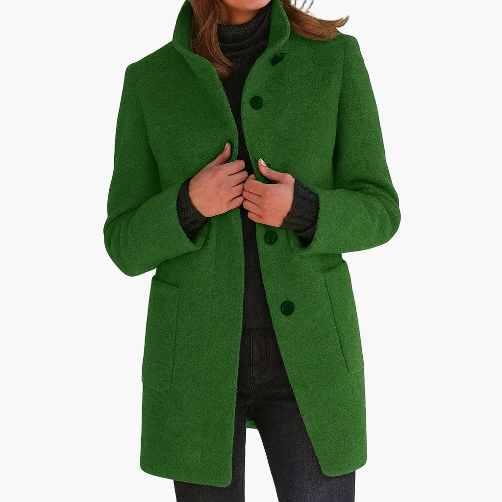 Elara Women’s Elegant Mid-Length Coat