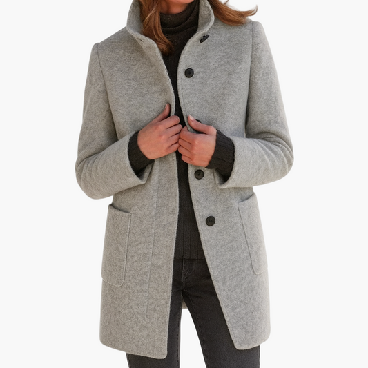 Elara Women’s Elegant Mid-Length Coat
