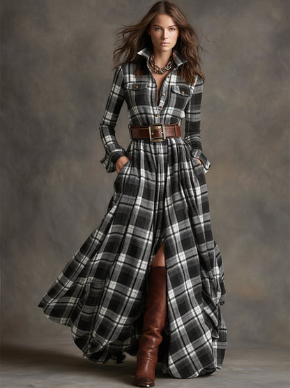 Evelyn – Belted Shirt Dress