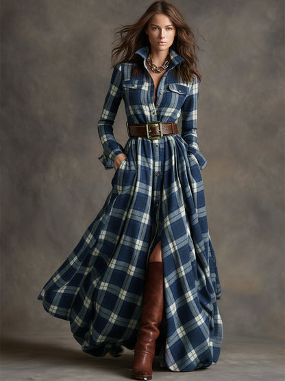 Evelyn – Belted Shirt Dress