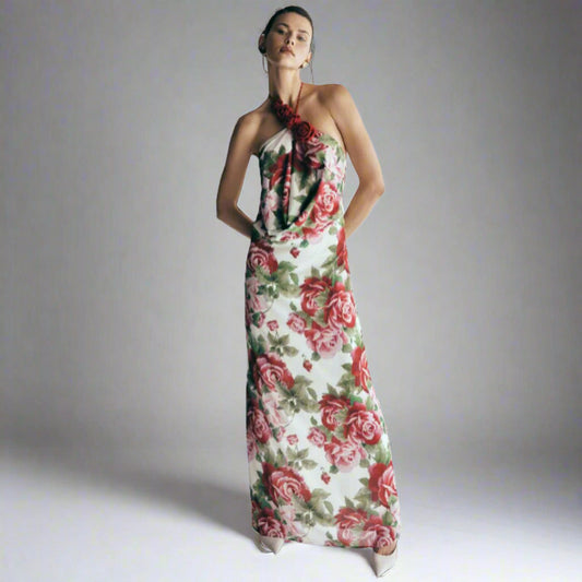 Rosalia Cowl Neck Maxi Dress - Sonia Rose Print
