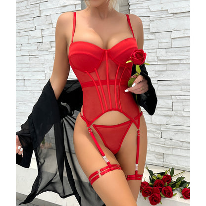 Bexley - Chic Sheer Waistband Bra Lingerie Set