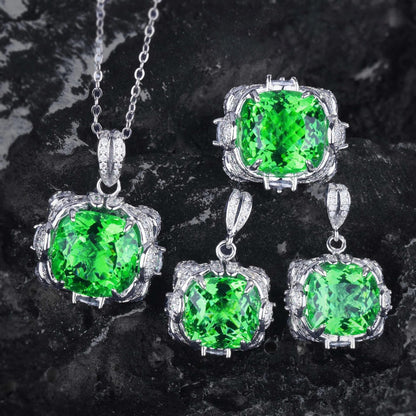 Velora Thandrelle Aquamarine Set | White Gold 14k