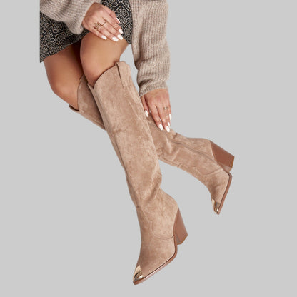 Roxy Suedine Khaki Boots