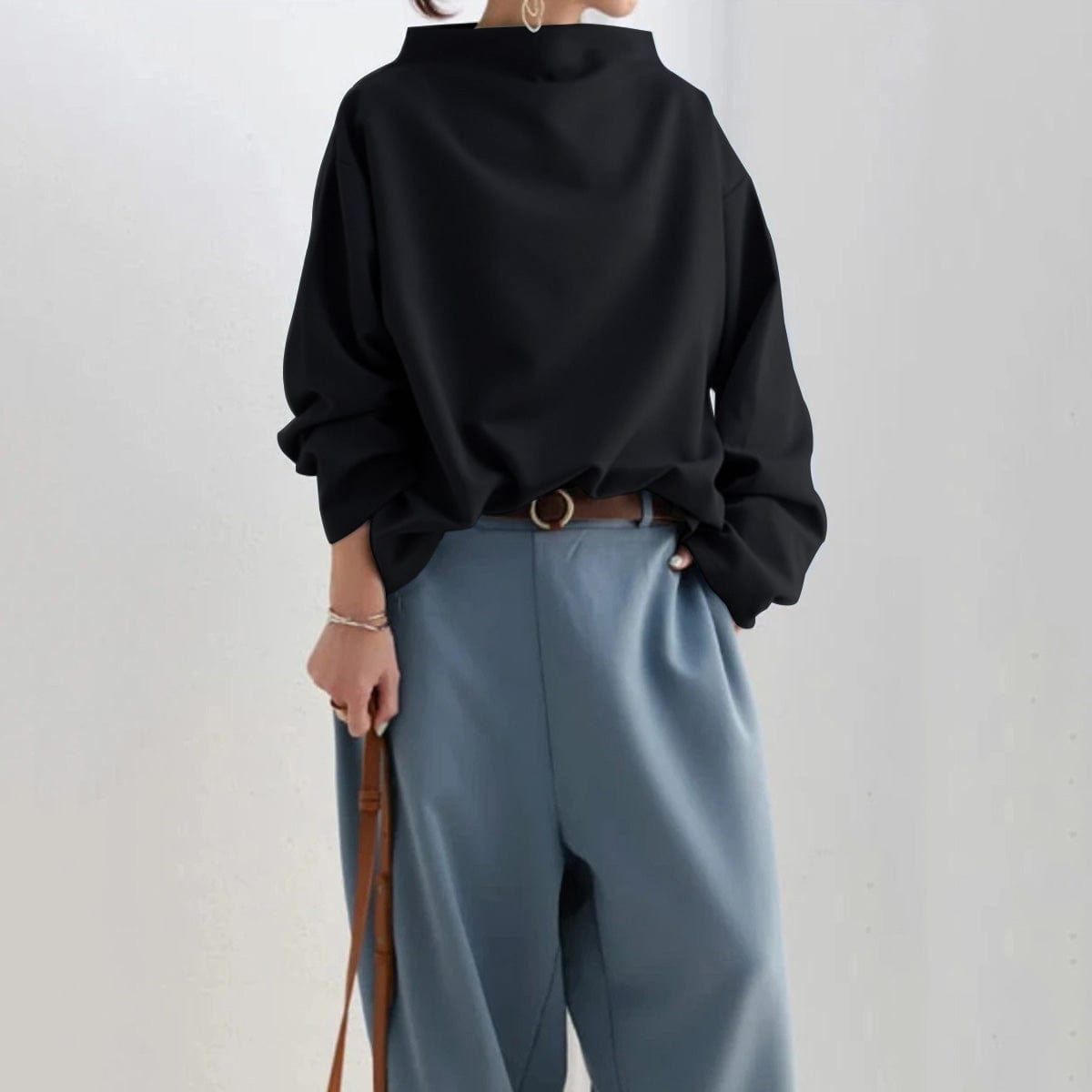 Carla | High-Neck Soft Knit Top
