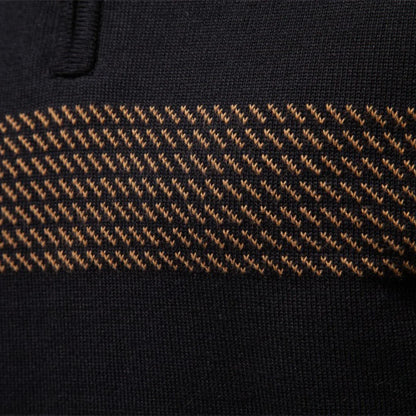 Harrison | Heritage Quarter-Zip Stripe Sweater