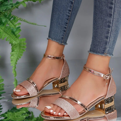 Lauren - Gold Chain Orthopedic Sandals