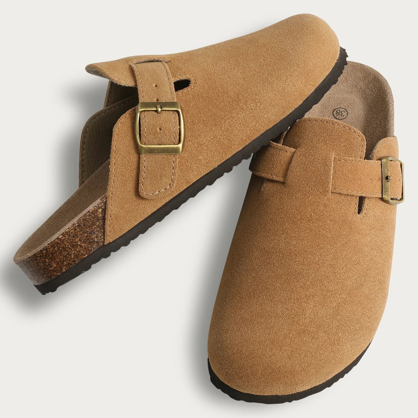 Crestar™ | Classic Cork Suede Clogs