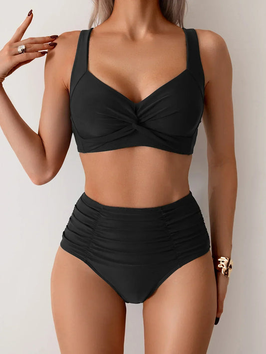 Flora | Ruffled Bandeau Bikini