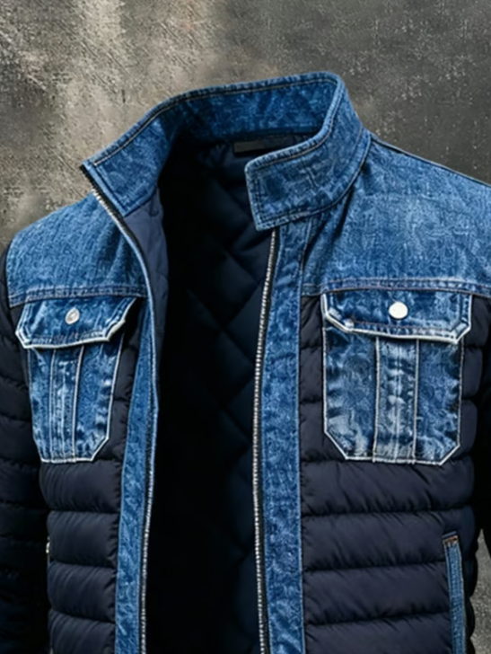 Marcus | Urban Hybrid Denim Quilted Jacket