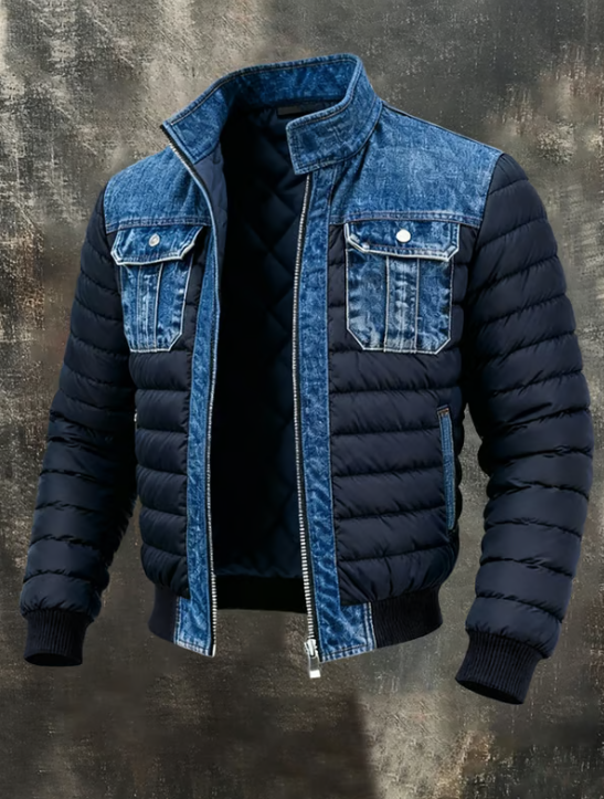Marcus | Urban Hybrid Denim Quilted Jacket