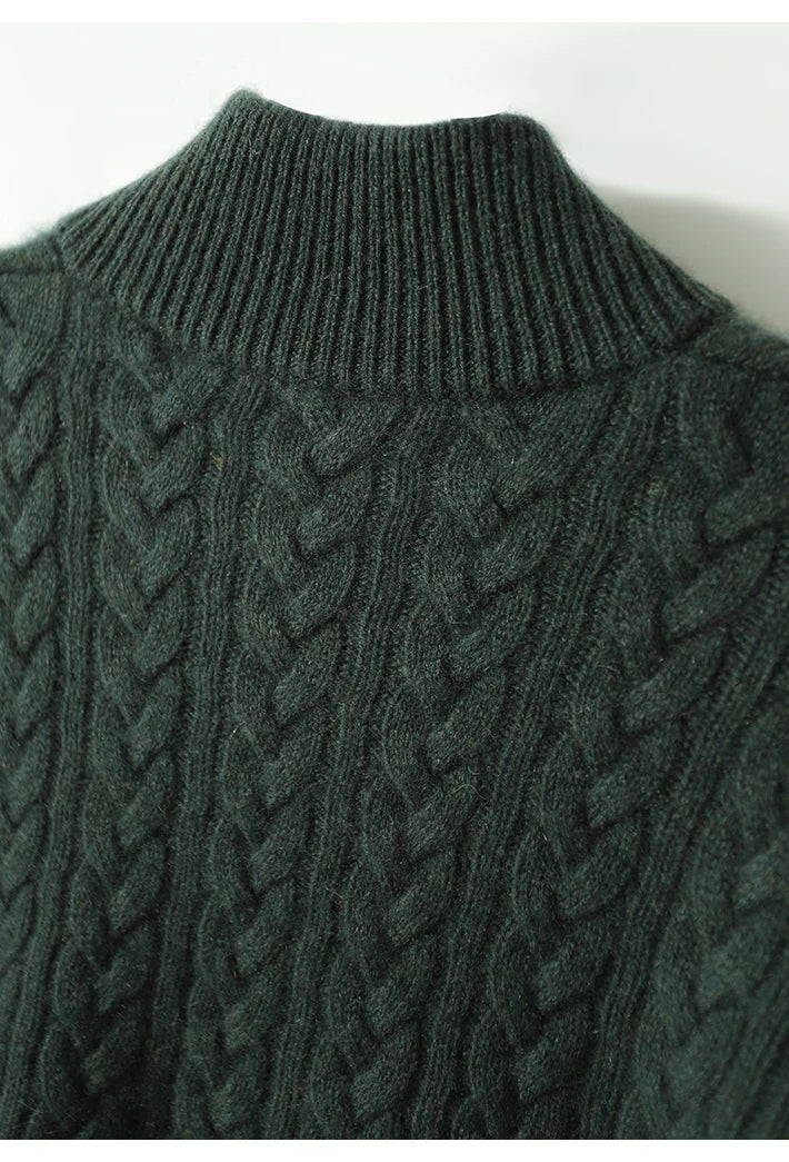 Sebastian | Cable-Knit Cashmere Button Sweater