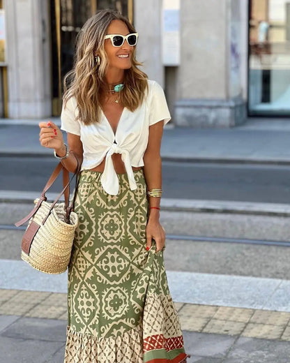Circe - Women's Summer Boho Swing Skirt