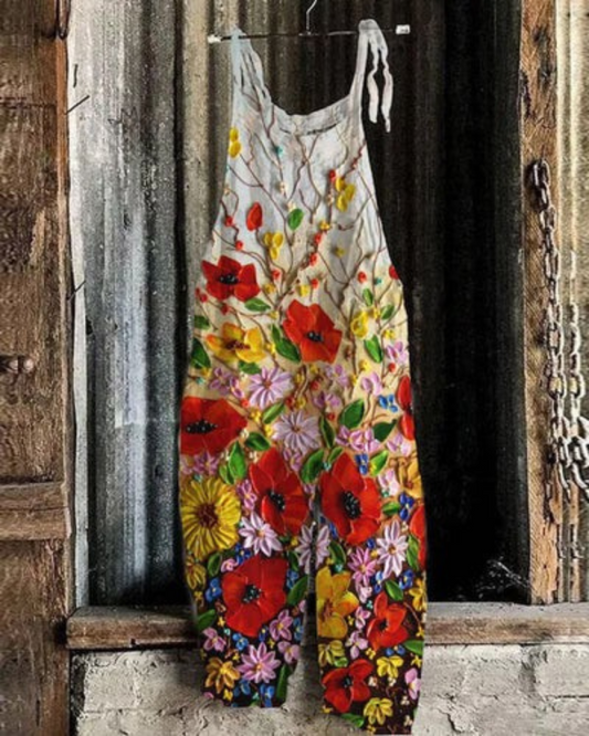 Solea | Lightweight artisanal overall with floral style
