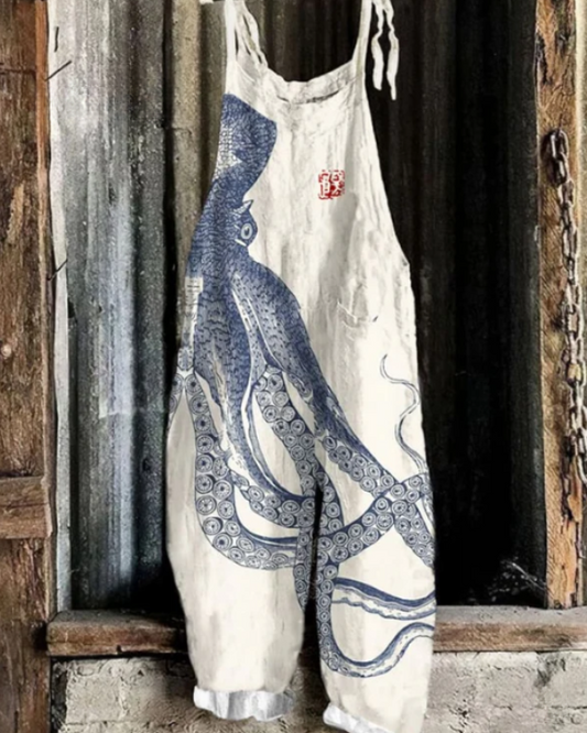 Solea | Lightweight artisanal overall in octopus style