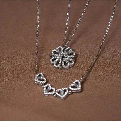 Amora Quadrifolia Necklace | White Gold 18k