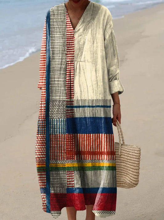 Indie - Colorful Relaxed Fit Dress