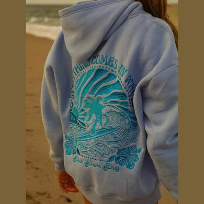 Sunset Waves | Oversized Hoodie