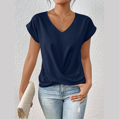Cleo™ - Casual T-Shirt with Sweetheart Neckline