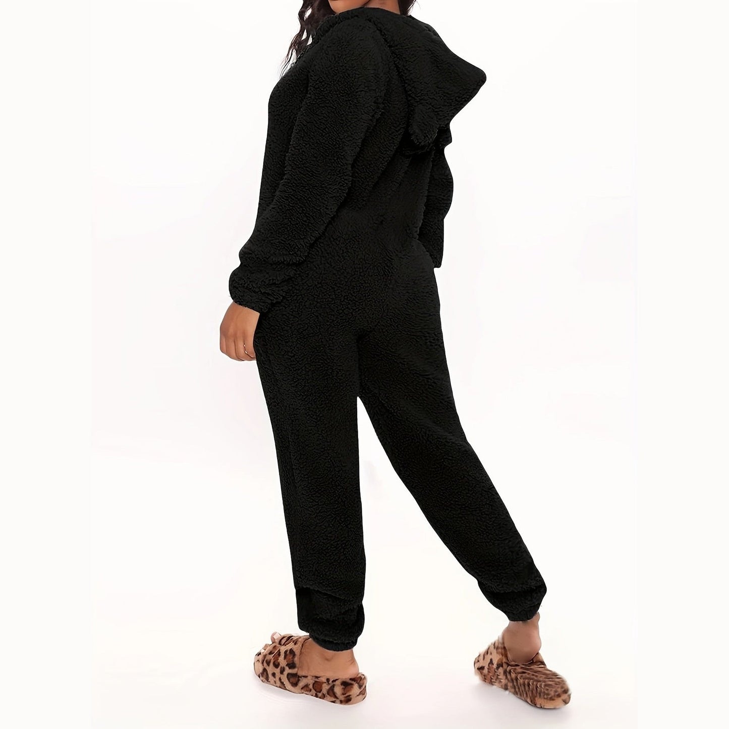 Luna™ | Fuzzy Hooded Pajama Jumpsuit