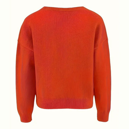 Korina - Elegant Long Sleeve Cardigan With Button