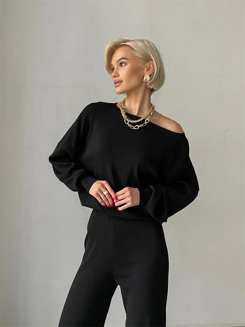 Ellie™ - Elegant Winter Monochrome Set
