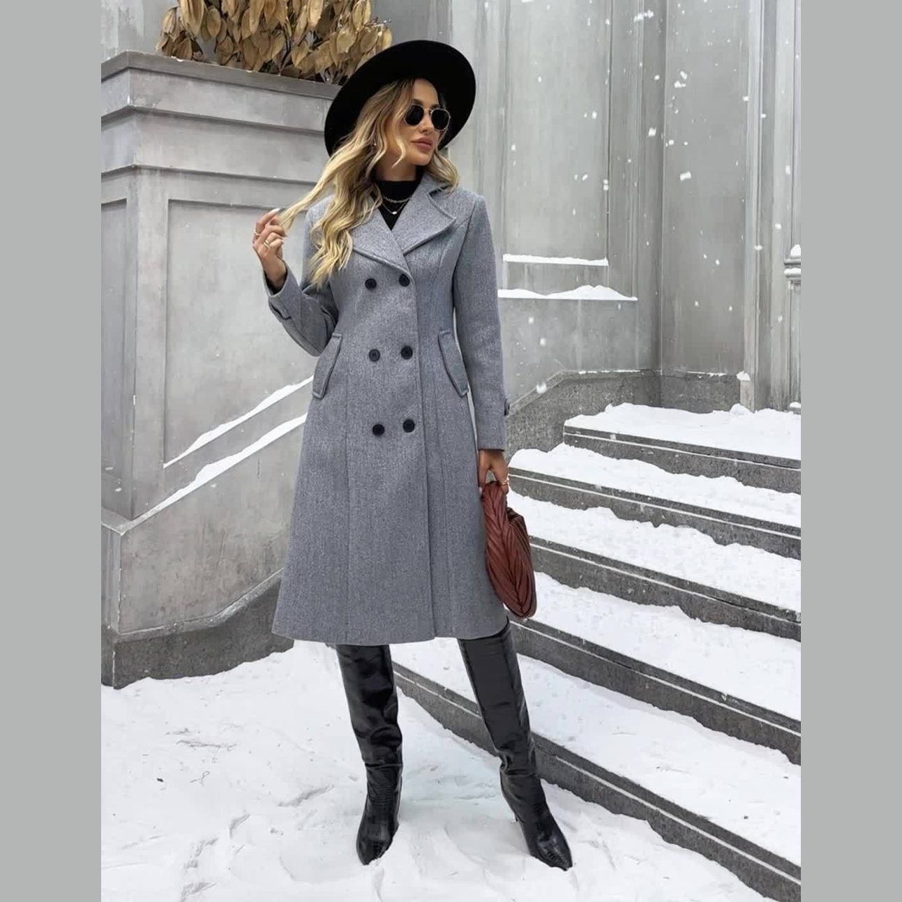 Adriana™ | Timeless Double-Breasted Winter Coat