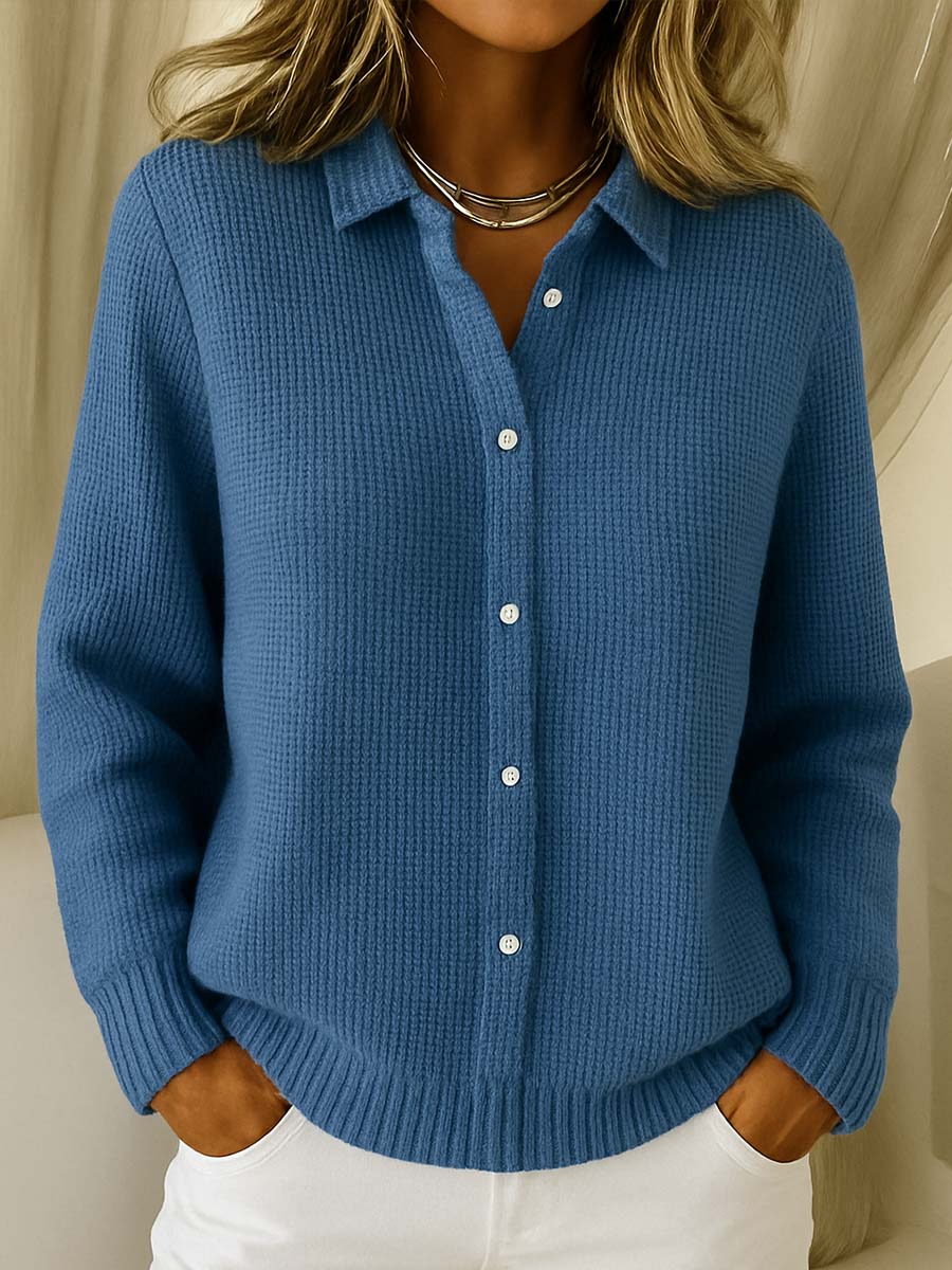 Evelyn | Classic Knitted Button Cardigan