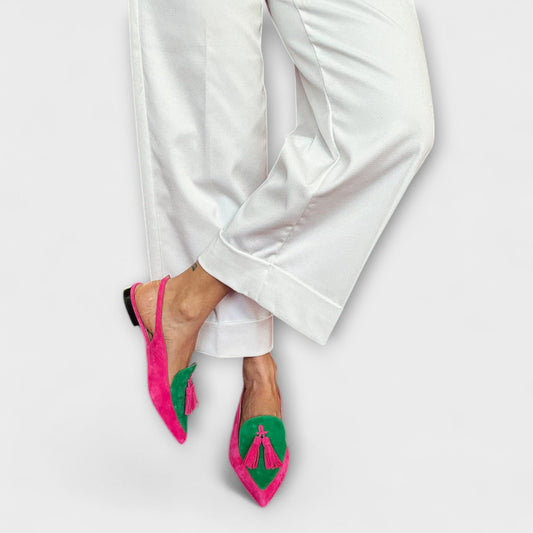Delia | Color Play with Tassel Design
